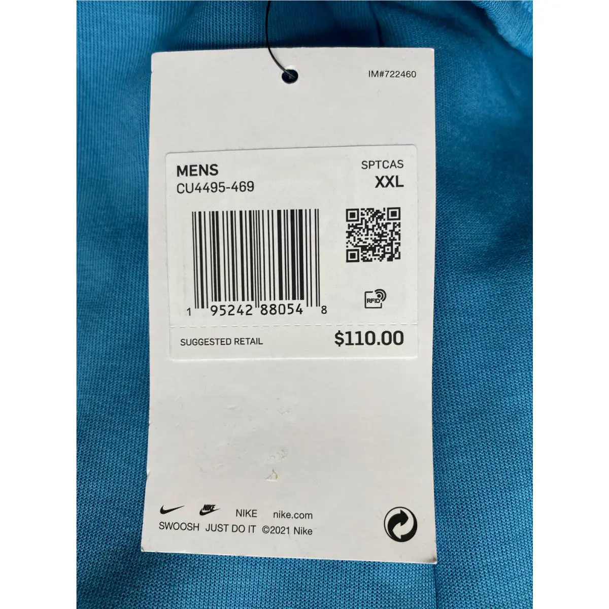 Nike clothing - CU4495 412 - CU4495412 - University Blue/Dark Marina (UPC: 195868392241) 3