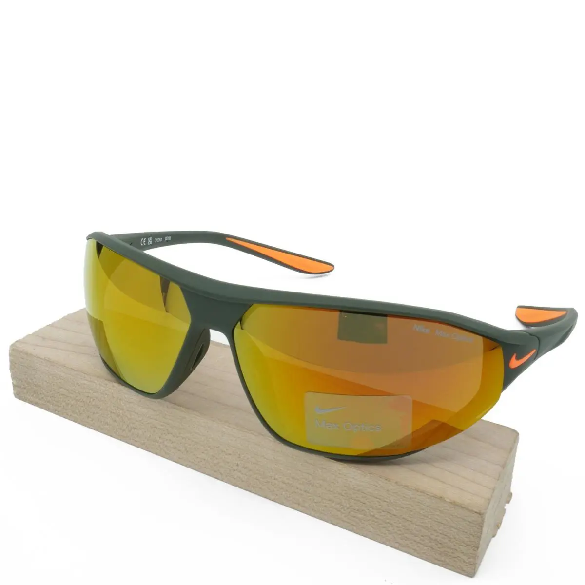 DQ0993-325 Mens Nike Aero Swift M Sunglasses - Frame: CARGO KHAKI/TOTAL ORANGE