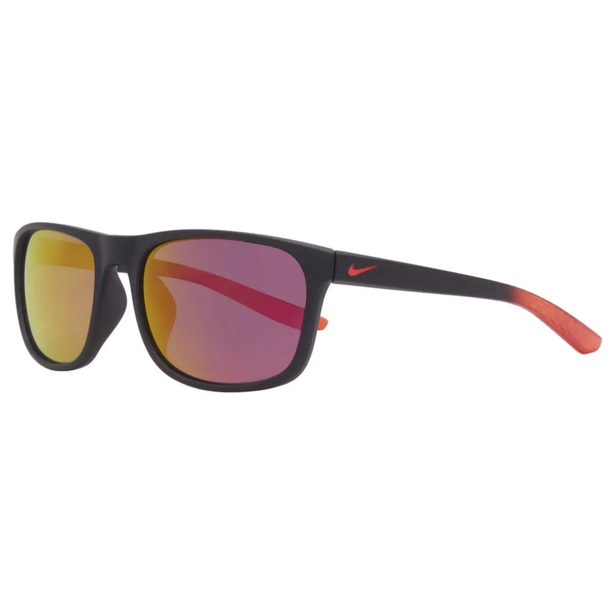 Nike Endure-m CW4650 015 Sunglasses Matte Gridiron/grey-pink Mirror Lenses 59mm - Frame: Black, Lens: Pink