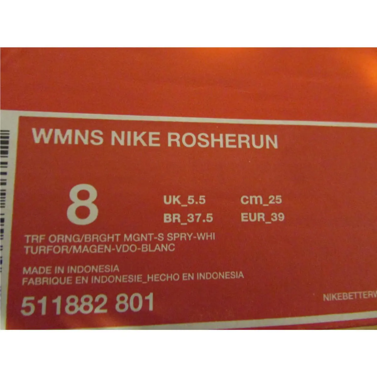 Nike shoes - 511882801 - 511882-801 - Orange 4