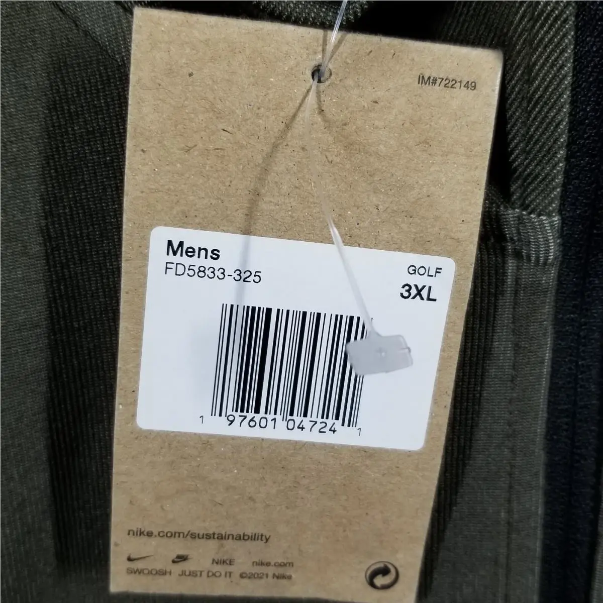 Nike clothing - Nike Dri-Fit - FD5833-325 - Green (UPC: 196970152396) 1