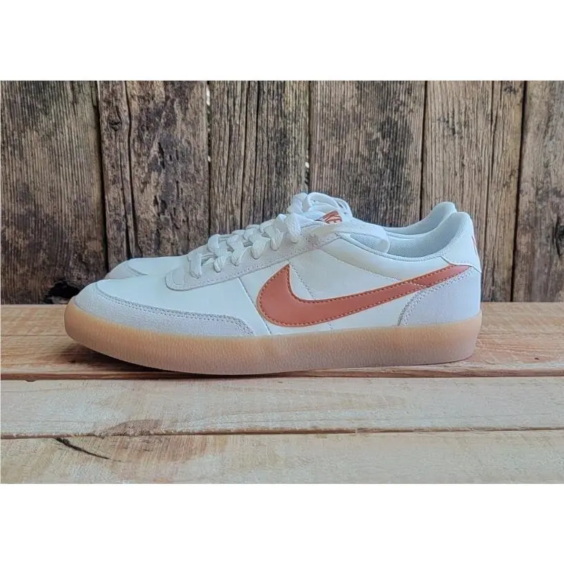 Nike Killshot 2 Leather Men`s Sz 8.5 Women’s Sz 10 Sail Desert Orange 432997 127 - White