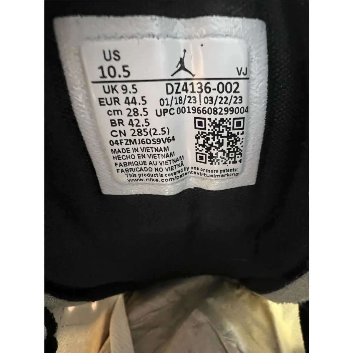 Nike shoes - Nike Air Jordan 1 - Air - DZ4136-002 - Gray 8
