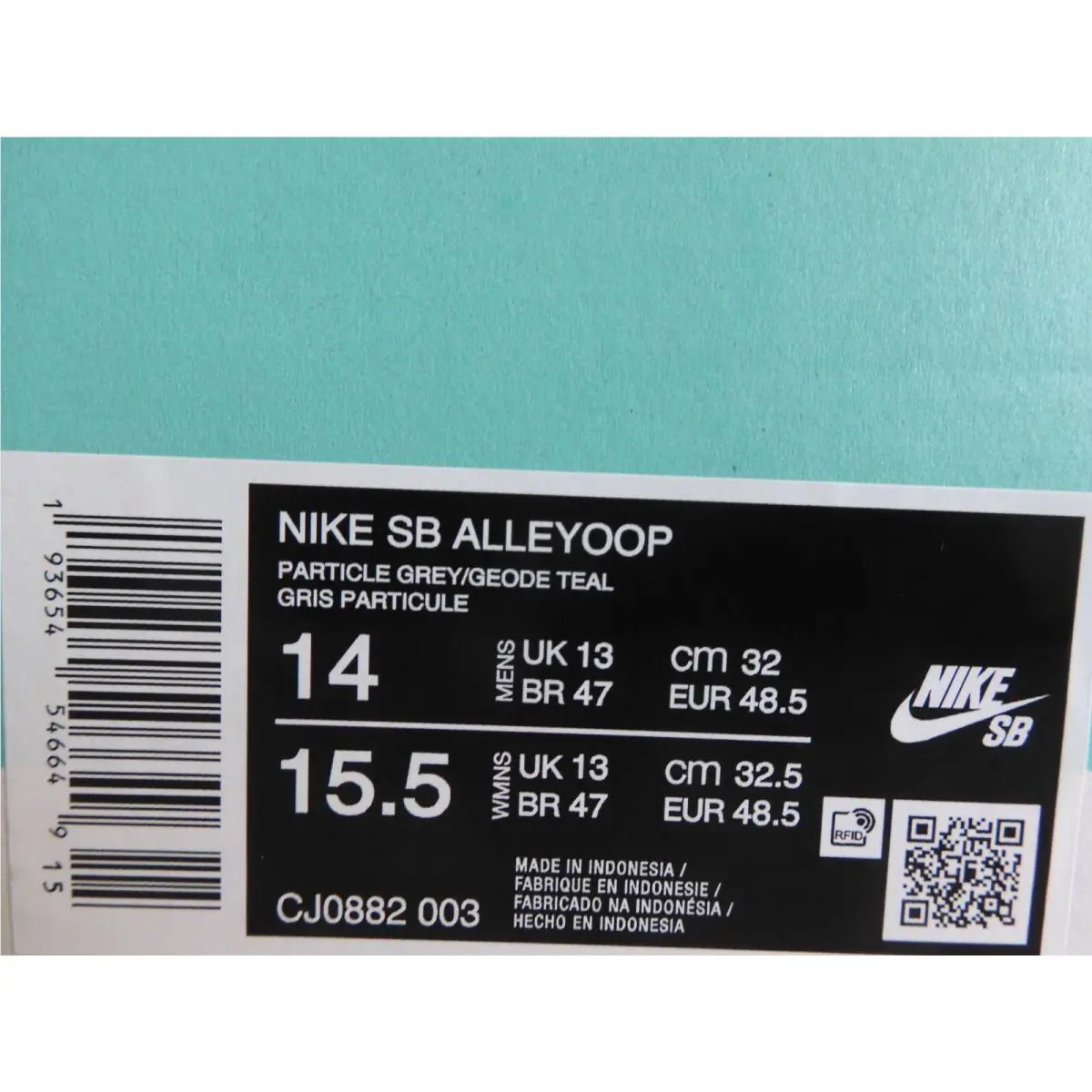 Nike shoes - Nike SB Alleyoop - Alleyoop - CJ0882-003 - Gray (UPC: 193654546649) 3