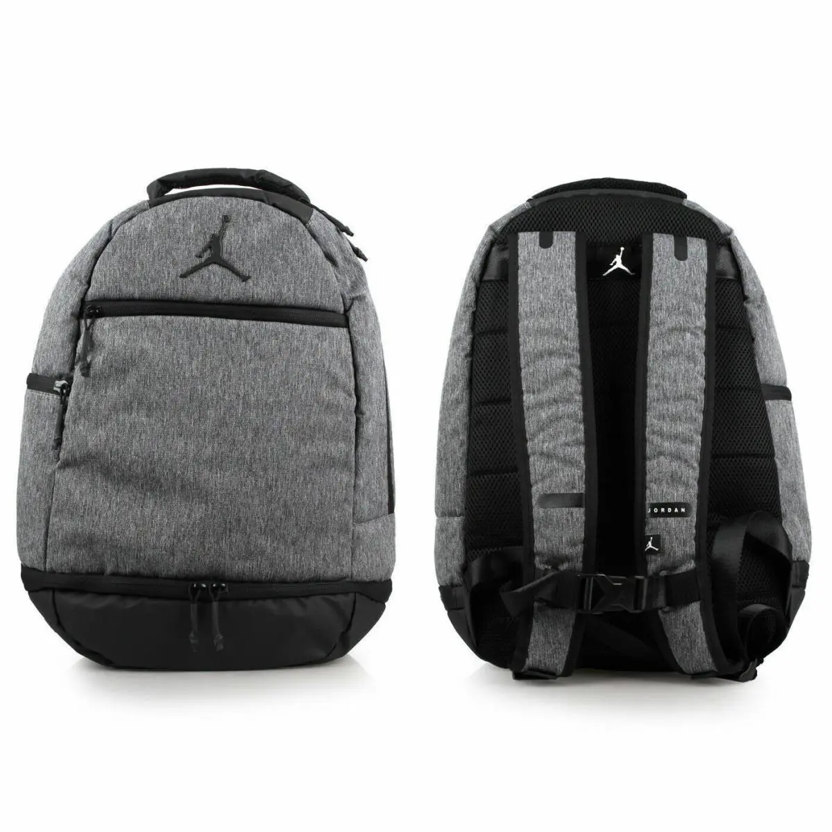 🆕 Jordan Men`s Skyline Flight Backpack Shoes Compartment Gray 9A1957-042