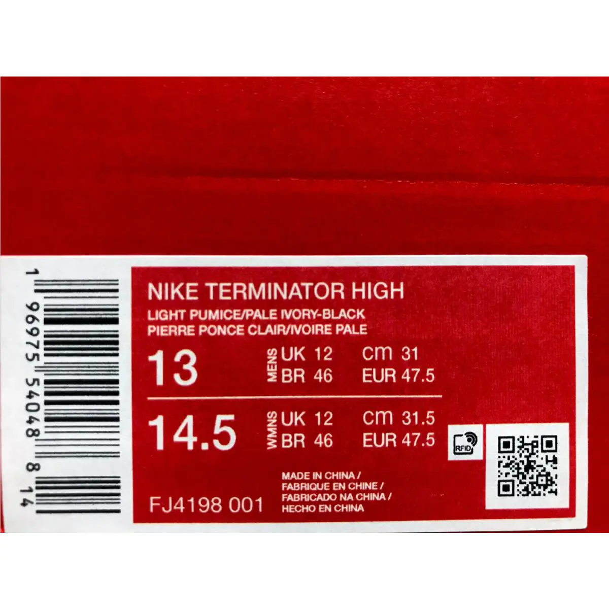 Nike shoes - Nike Terminator High - Terminator High - FJ4198-001 - Gray (UPC: 196975540488) 3