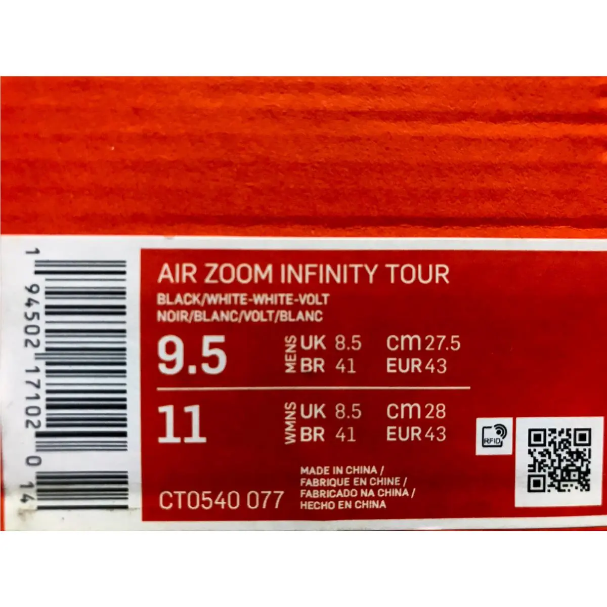 Nike shoes - Nike Air Zoom Infinity Tour - CT0540-077 - Black (UPC: 194502171020) 3