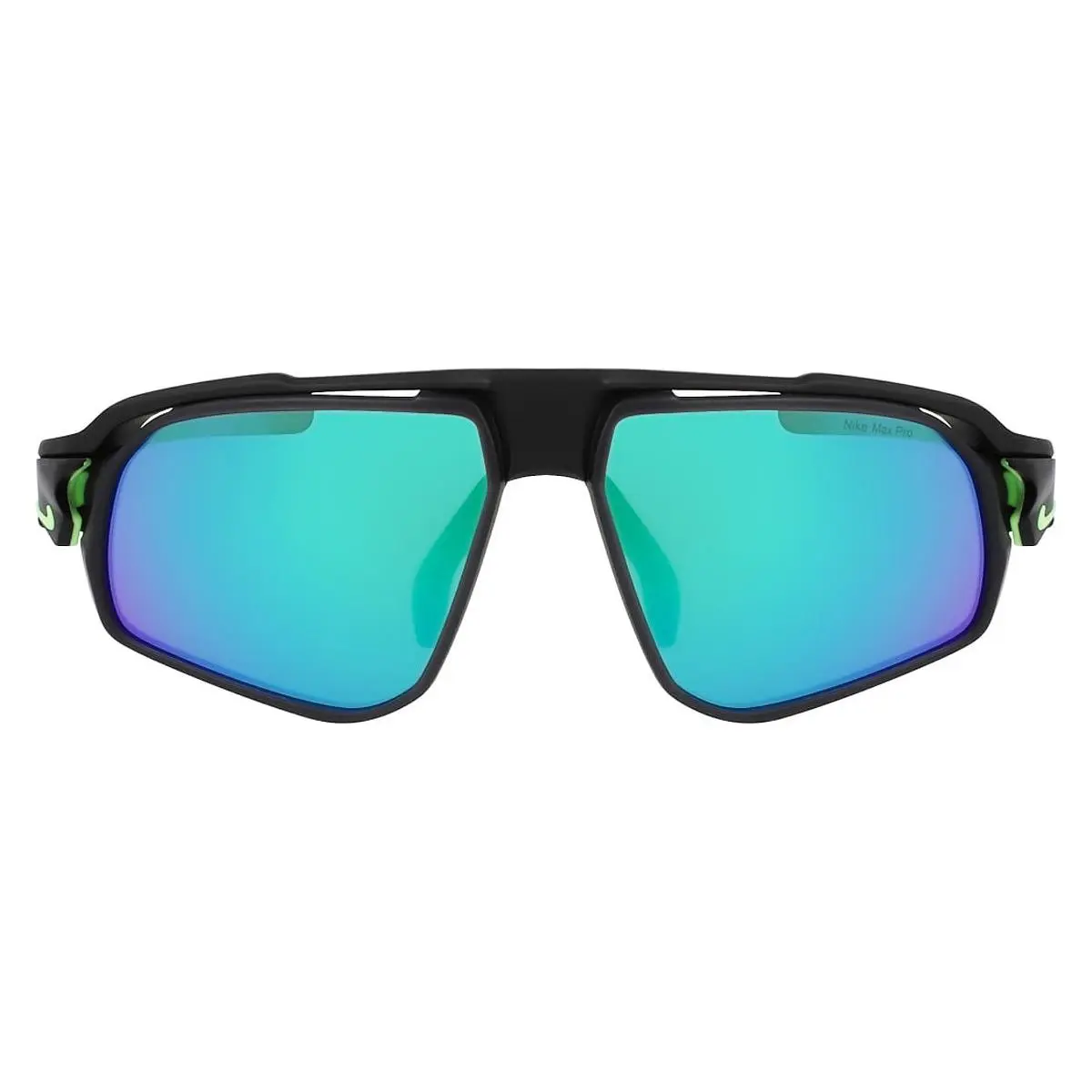 Nik Sunglasses Matte Black / Green Mirrored/road 59mm by Nike