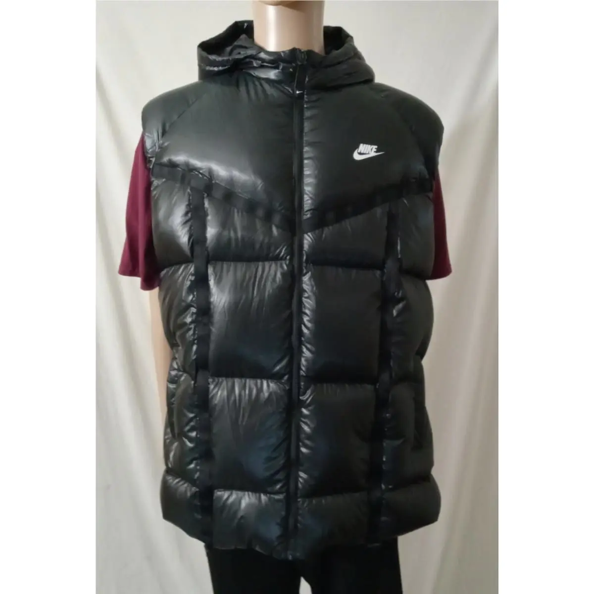 Nike Sportswear Therma-fit City Hooded Gilet Down Vest DD4656-010 Women`s SZ XL
