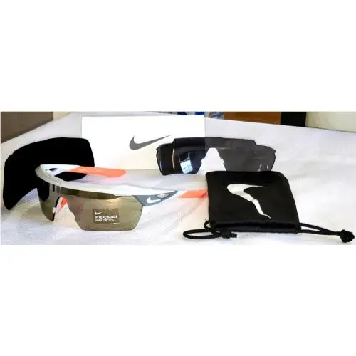 Sunglasses Nike Hyperforce-elite-r EV1027-063 Matte Grey Orange/platinum Green