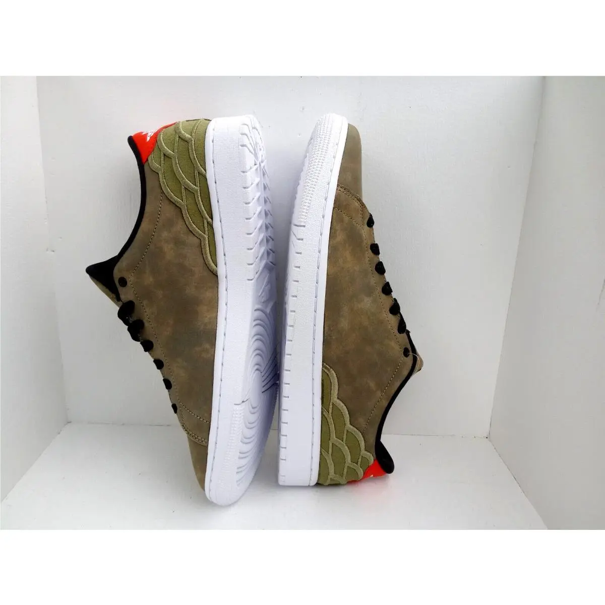 Nike shoes - Nike Air Jordan 1 - Air - DJ2756-300 - Oil Green/White-Black (UPC: 195238354923) 1