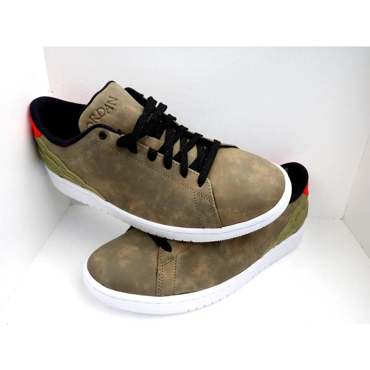 Nike shoes - Nike Air Jordan 1 - Air - DJ2756-300 - Oil Green/White-Black (UPC: 195238354923) 10