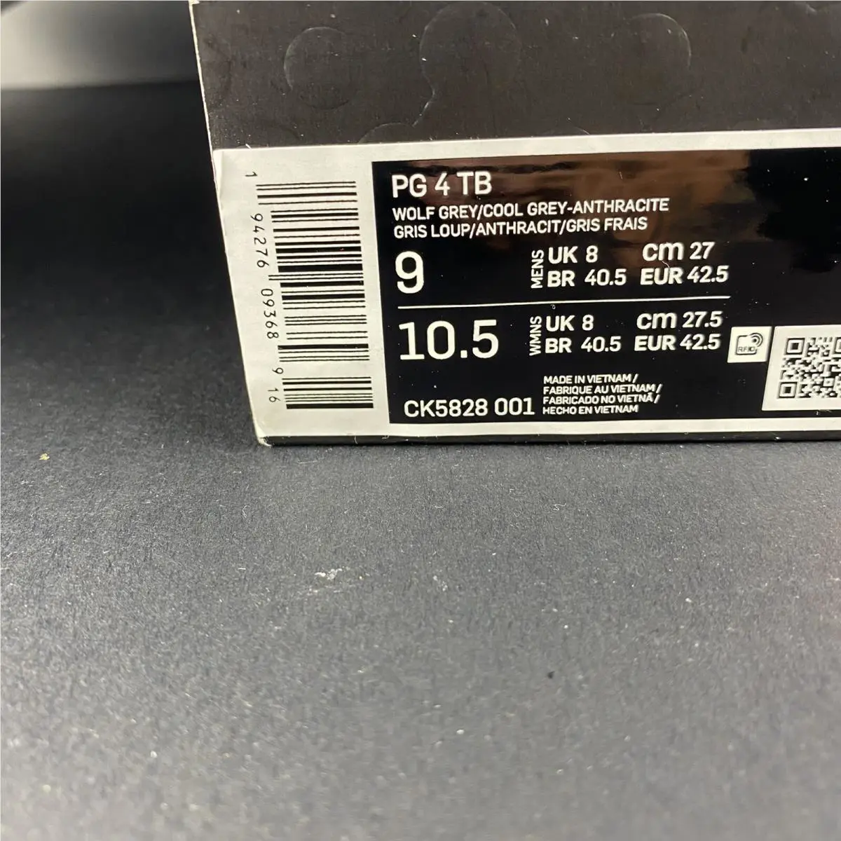 Nike shoes - PG 4 TB - CK5828 001 - Gray (UPC: 194276093696) 9