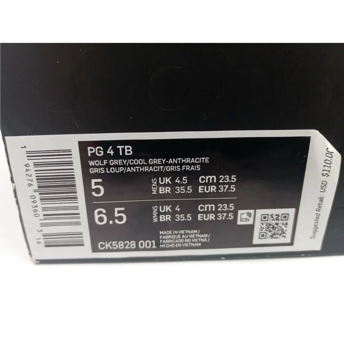 Nike shoes - Nike PG 4 TB - CK5828-001 - Wolf Gray (UPC: 194276093603) 9