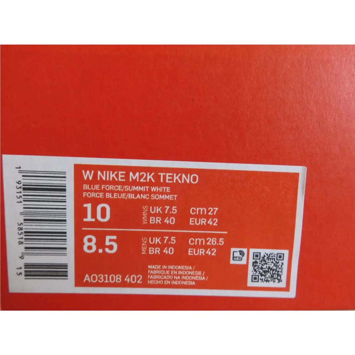 Nike shoes - Nike M2K Tekno - Tekno - AO3108-402 - White (UPC: 193151585189) 3
