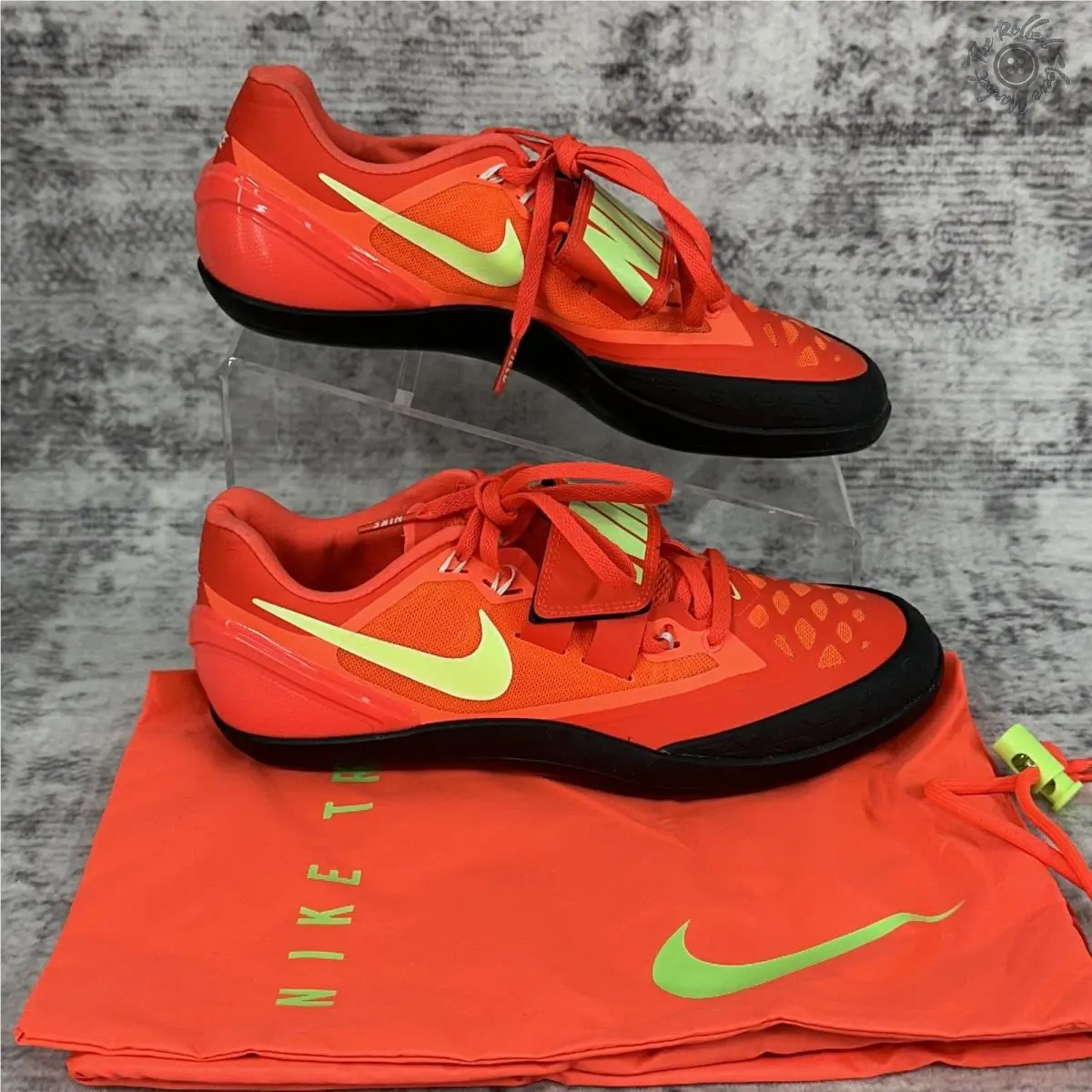 No Lid Nike Zoom Rotational 6 Track Throw Shoe Red Men 6.5 Wmn 8 FZ9606-600
