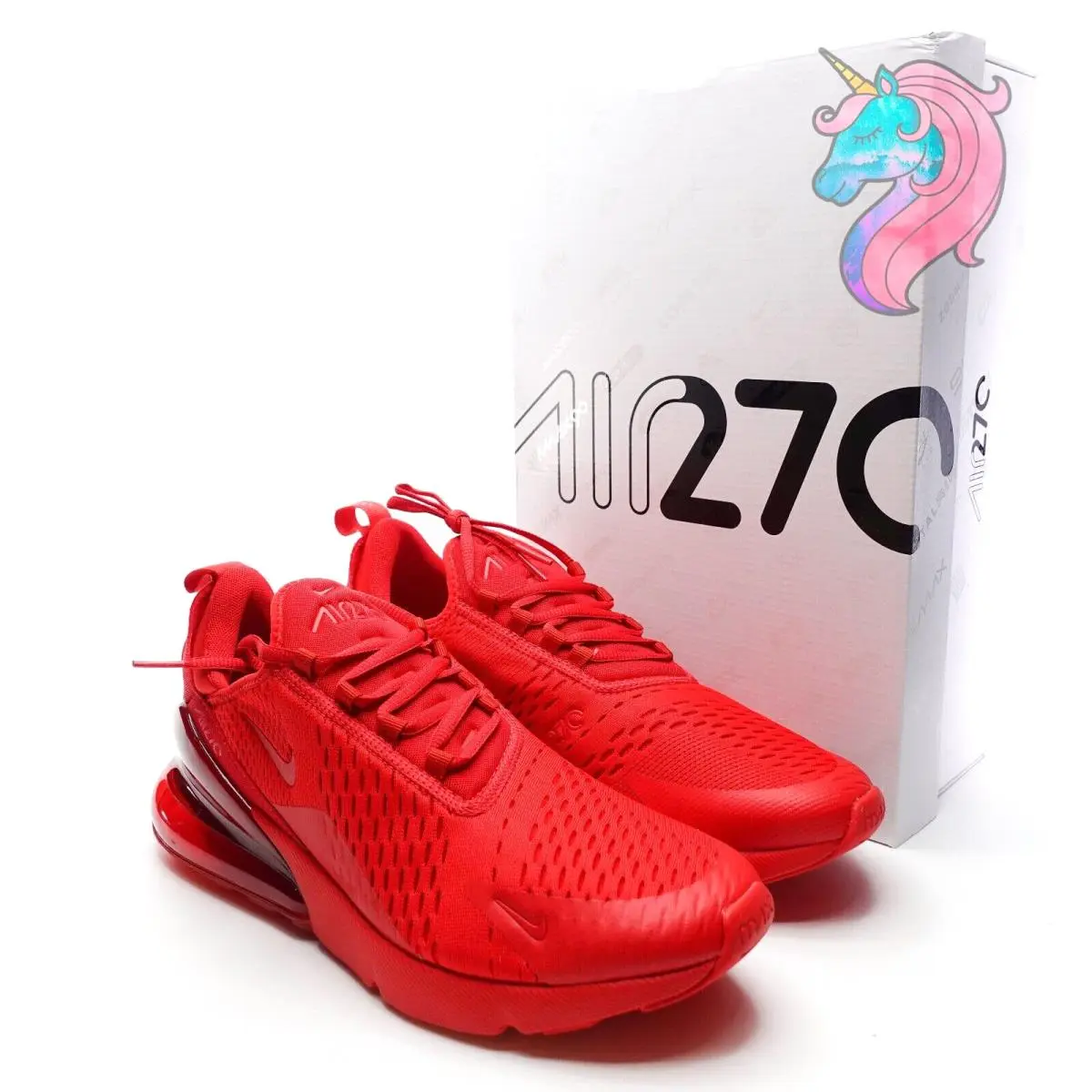 Nike Air Max 270 Triple University Red Sneakers CV7544-600 Mens Size 11