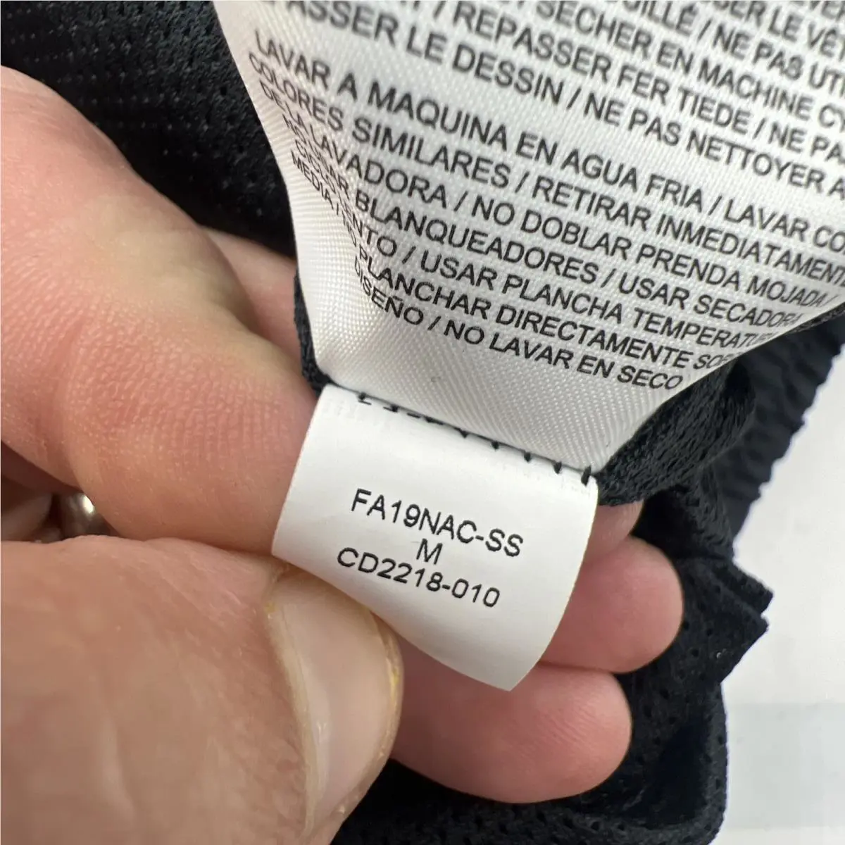 Nike clothing - Nike Dri-Fit - CD2218010 - Black/White (UPC: 192499915641) 12