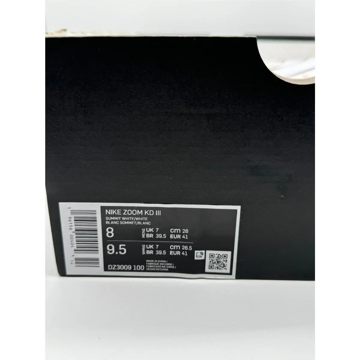 Nike shoes - Nike Zoom KD III - Zoom III - DZ3009-100 - White (UPC: 196156004044) 9