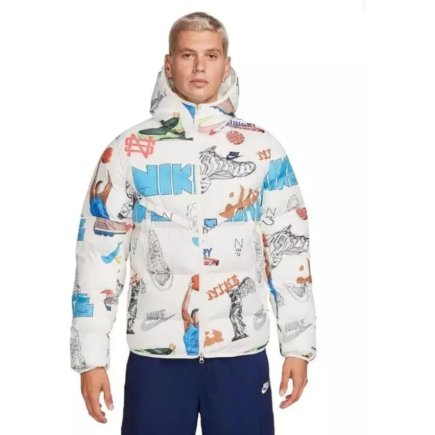 Nike Bold School Windrunner Storm-fit Puffer Jacket White Men’s Small FZ2288-133