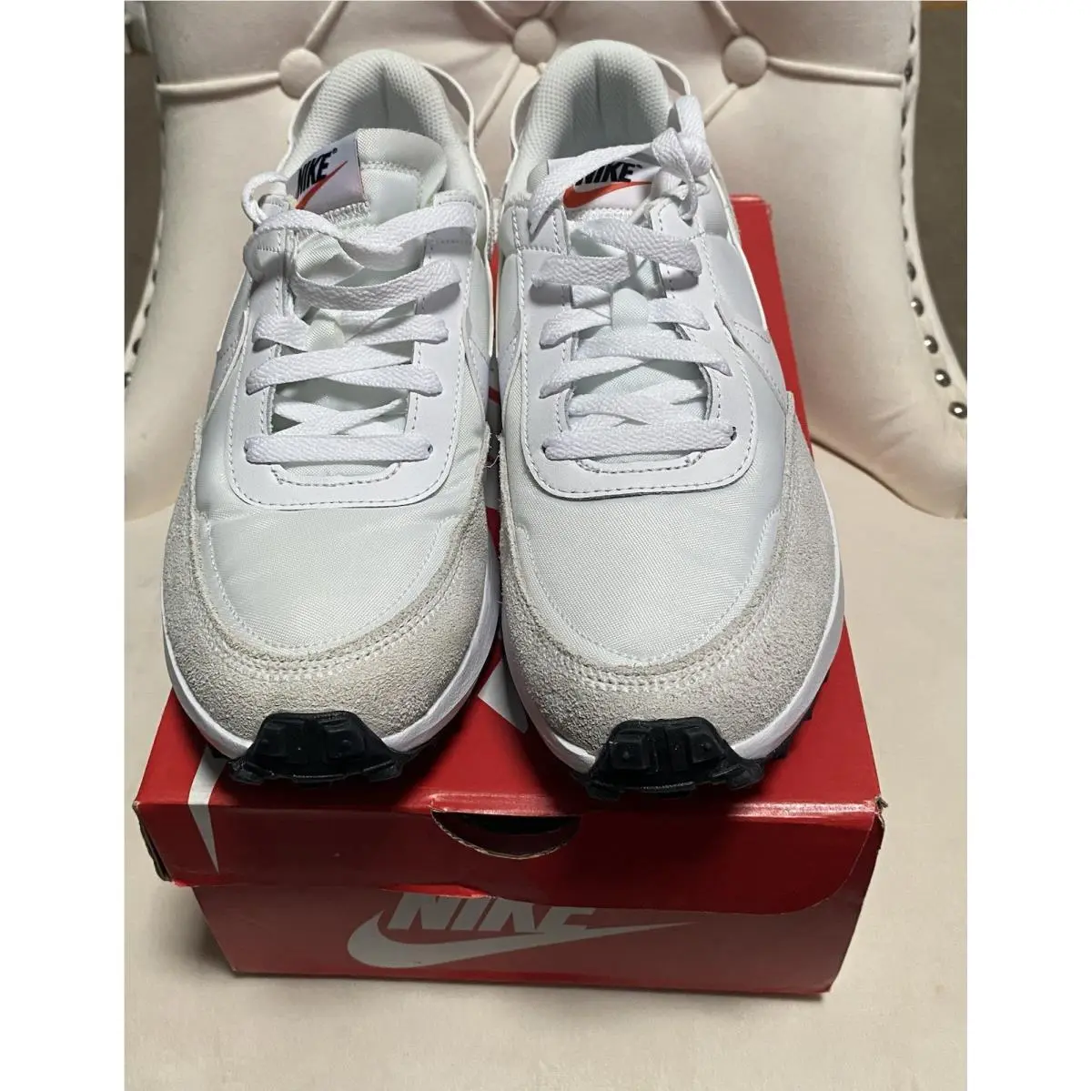 Nike shoes - Nike Waffle Debut - Waffle Debut - DH9523-102 - White/white black/orange 0