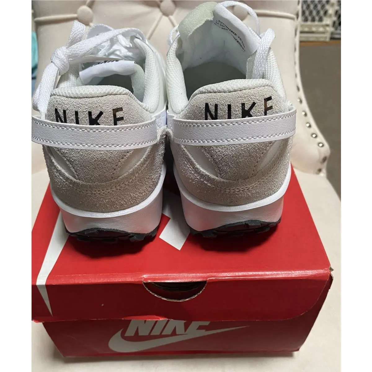 Nike shoes - Nike Waffle Debut - Waffle Debut - DH9523-102 - White/white black/orange 1
