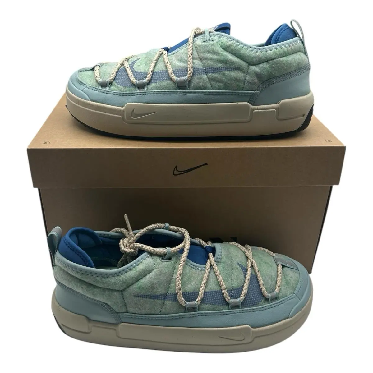 Nike Offline Pack Shoes Mens 9.5 Womens 11 Green Marina Blue Ocean Cube