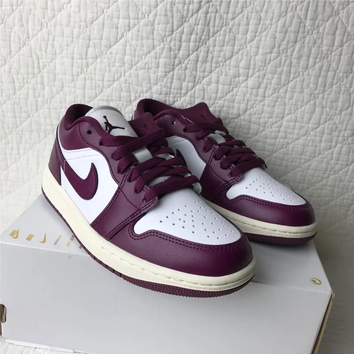 Nike shoes - Nike Air Jordan 1 - Air - DC0774-161 - White/Bordeaux-Sail 8