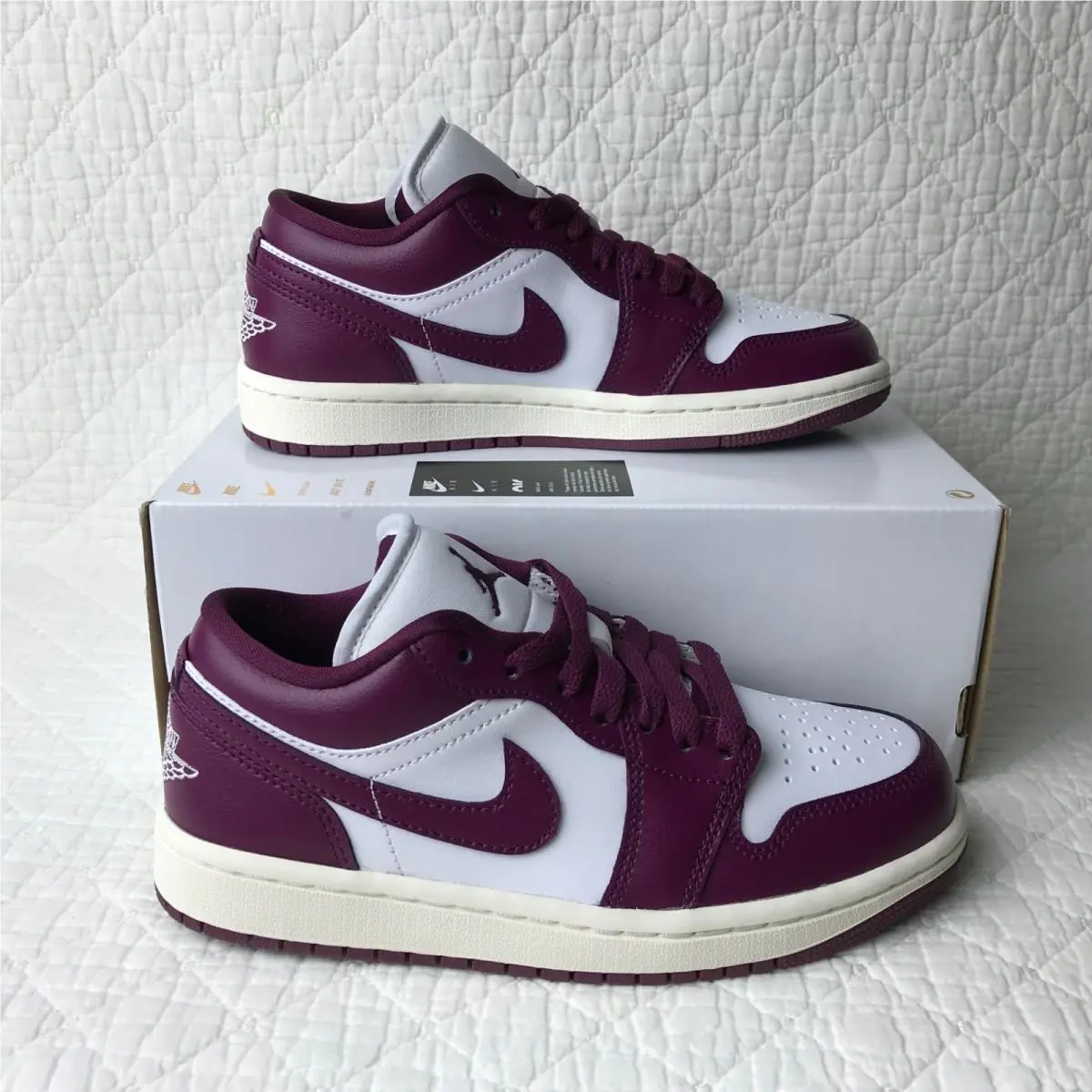 Nike shoes - Nike Air Jordan 1 - Air - DC0774-161 - White/Bordeaux-Sail 0