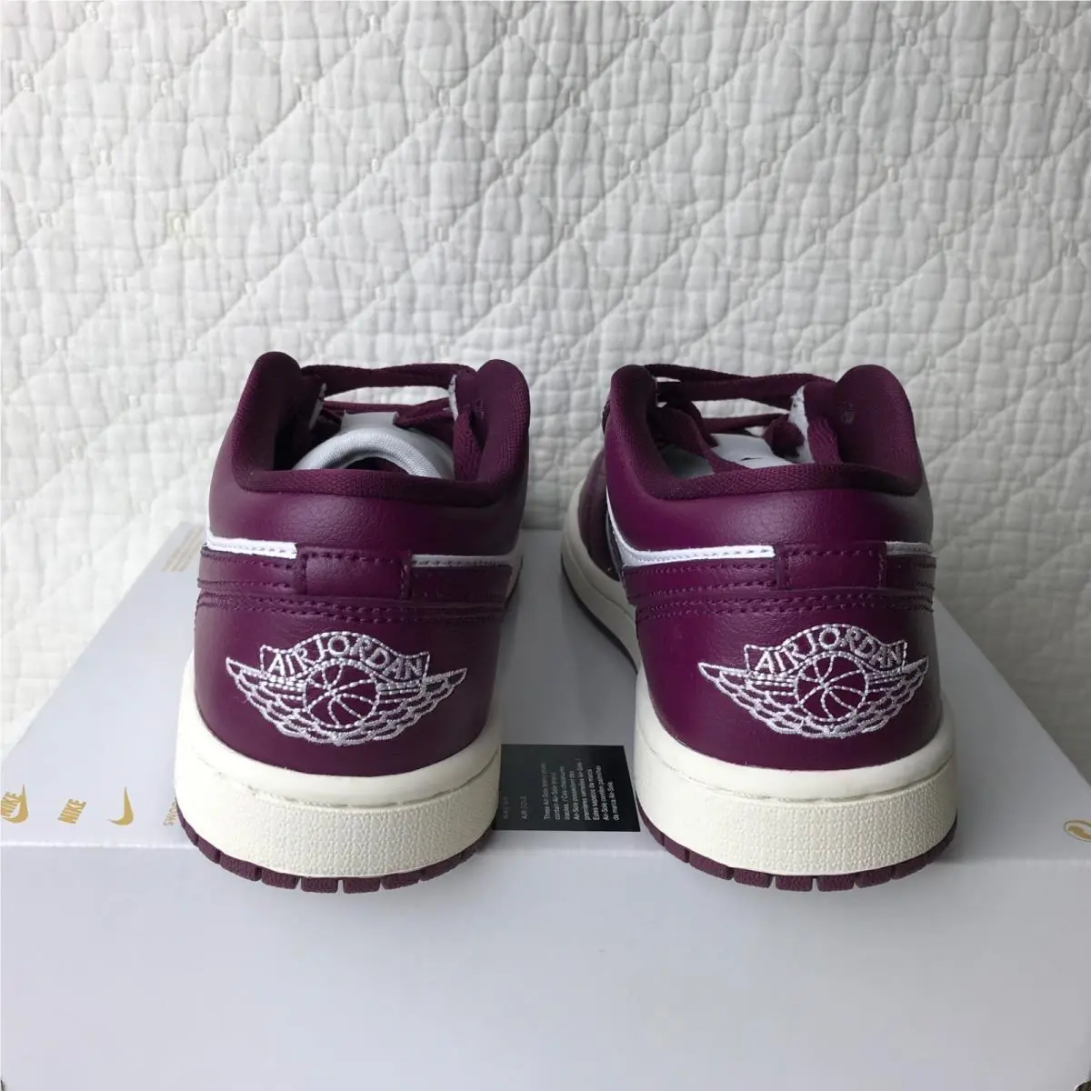 Nike shoes - Nike Air Jordan 1 - Air - DC0774-161 - White/Bordeaux-Sail 4