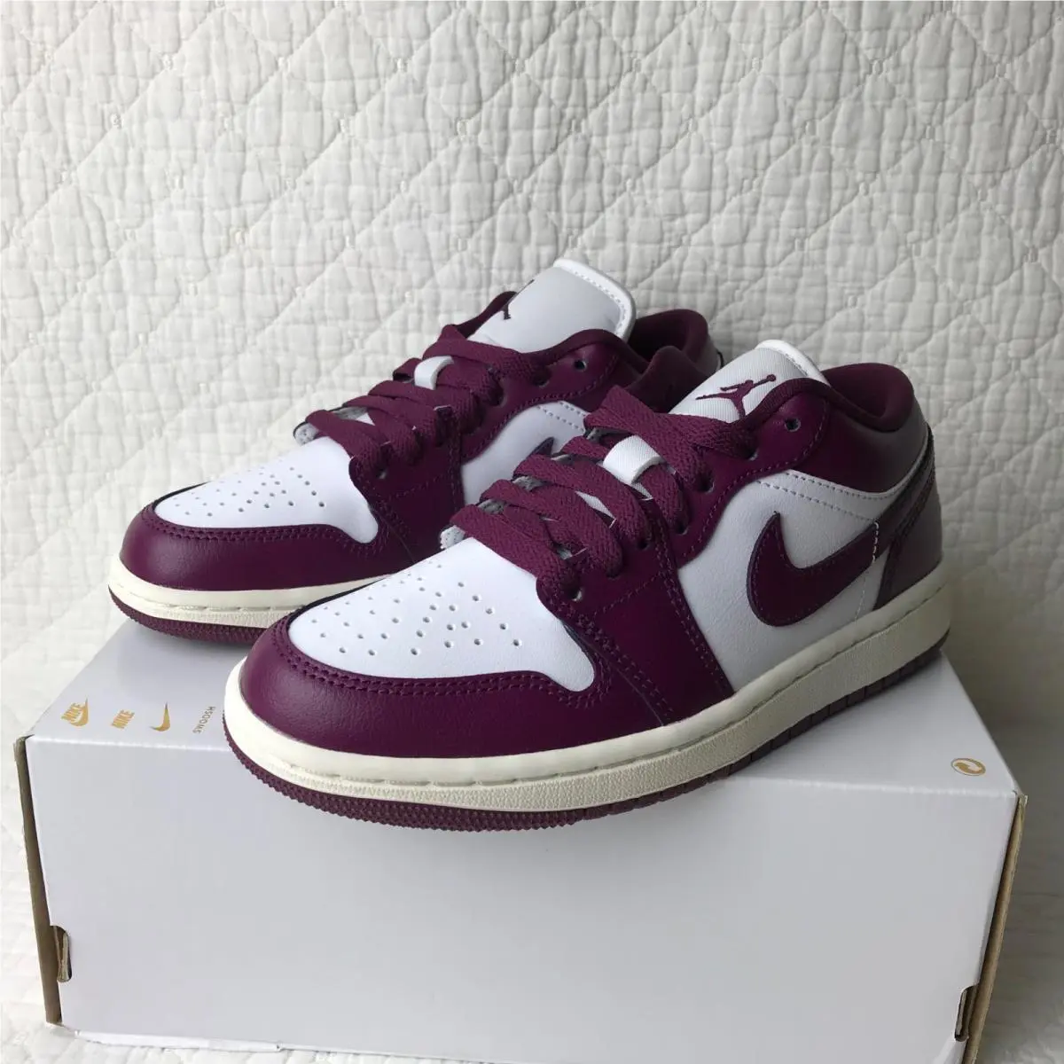 Nike shoes - Nike Air Jordan 1 - Air - DC0774-161 - White/Bordeaux-Sail 5