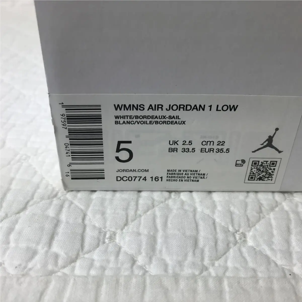 Nike shoes - Nike Air Jordan 1 - Air - DC0774-161 - White/Bordeaux-Sail 10