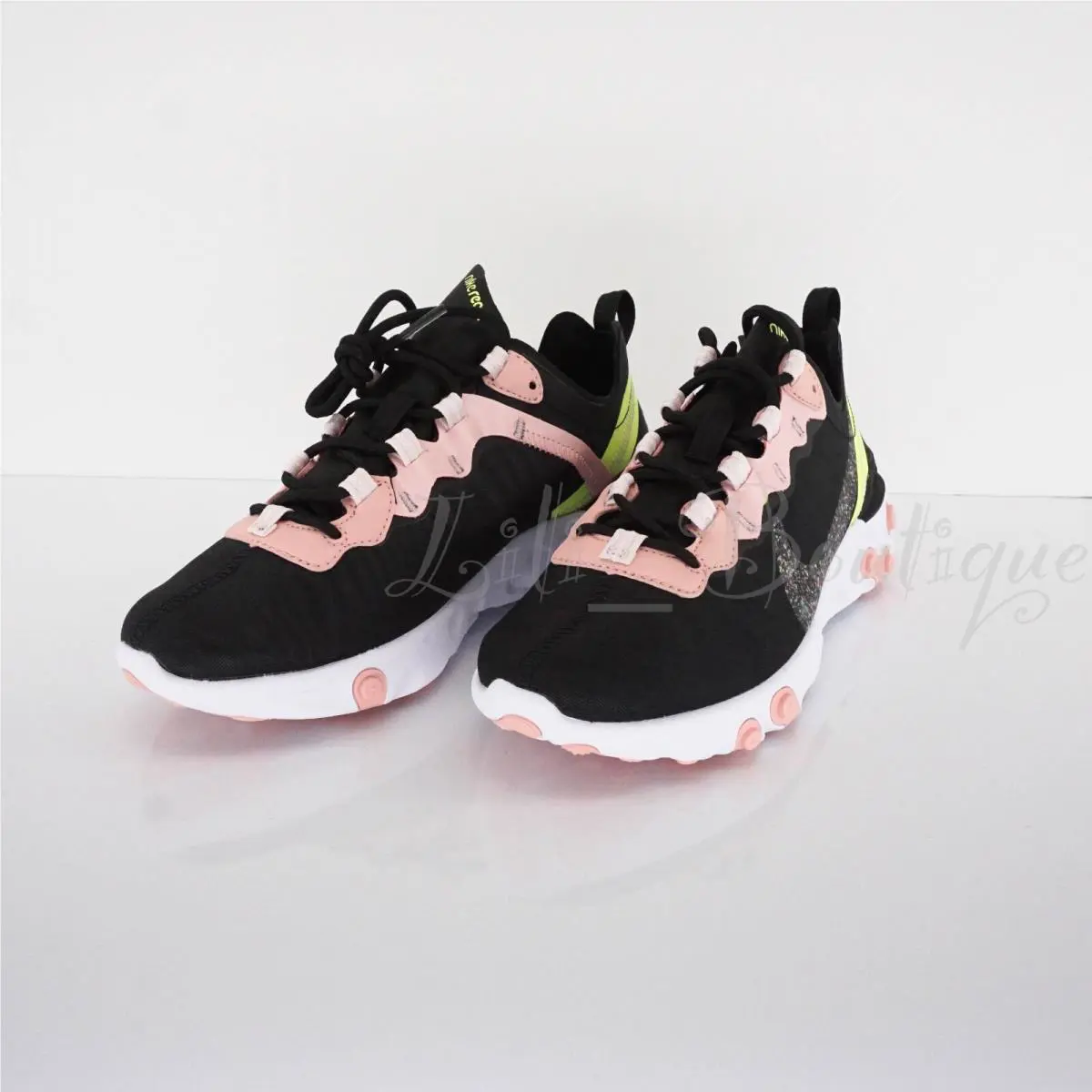 Nike shoes - Nike React Element - React Element - CD6964-002 - Black / Volt-Coral Stardust (UPC: 193152125896) 1
