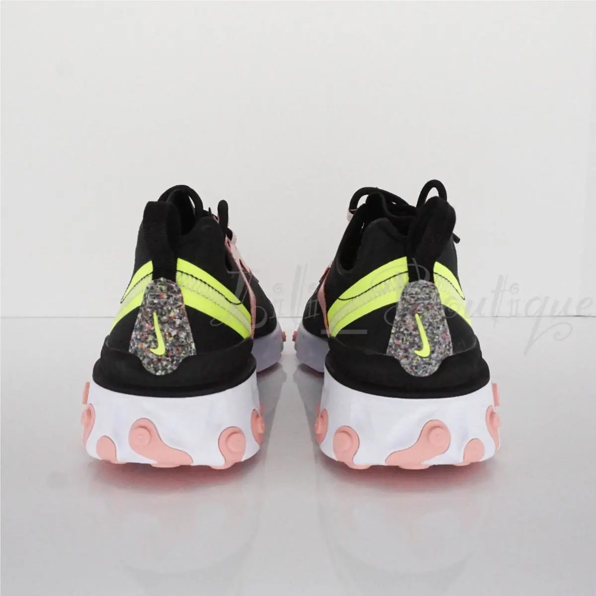 Nike shoes - Nike React Element - React Element - CD6964-002 - Black / Volt-Coral Stardust (UPC: 193152125896) 5