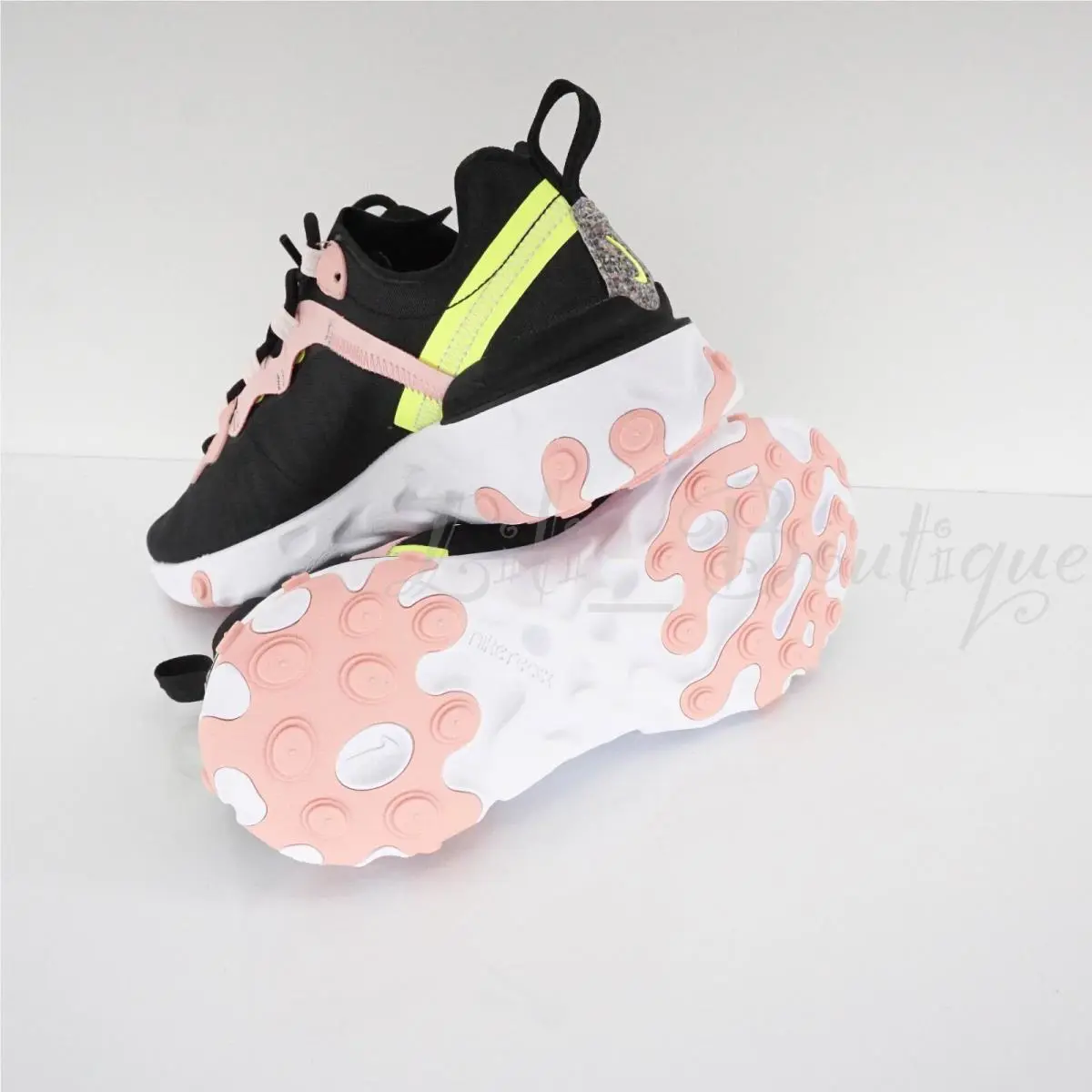Nike shoes - Nike React Element - React Element - CD6964-002 - Black / Volt-Coral Stardust (UPC: 193152125896) 6