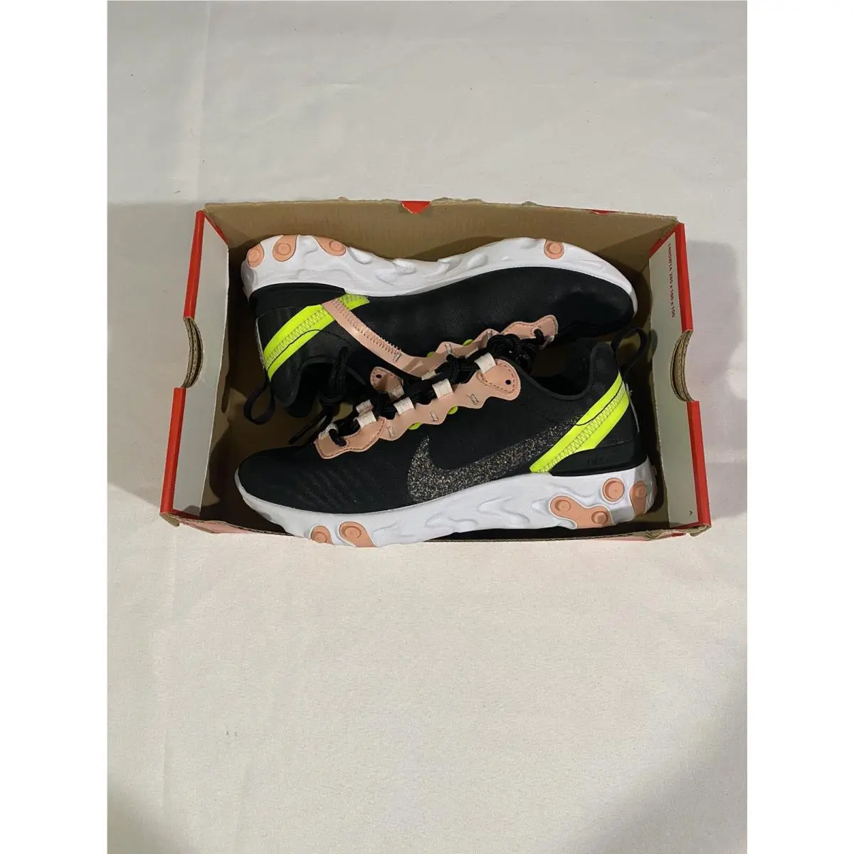 Womens Size 6.5 Black  React Element 55 Prm Running Shoes CD6964 002 by Nike