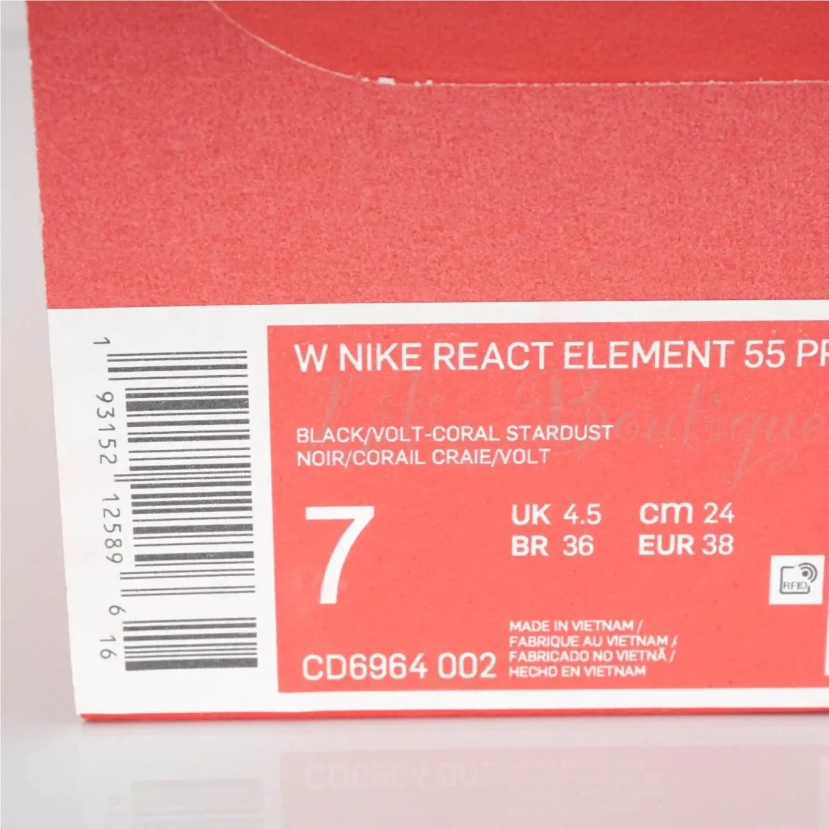 Nike shoes - Nike React Element - React Element - CD6964-002 - Black / Volt-Coral Stardust (UPC: 193152125896) 8