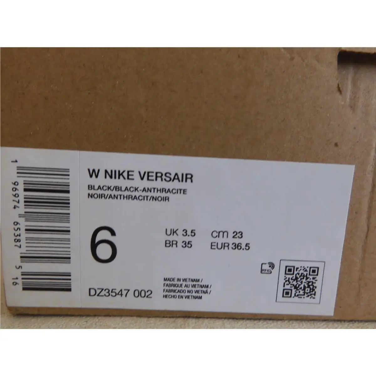 Nike shoes - Nike Versair - Versair - DZ3547-002 - Black (UPC: 196974653875) 3