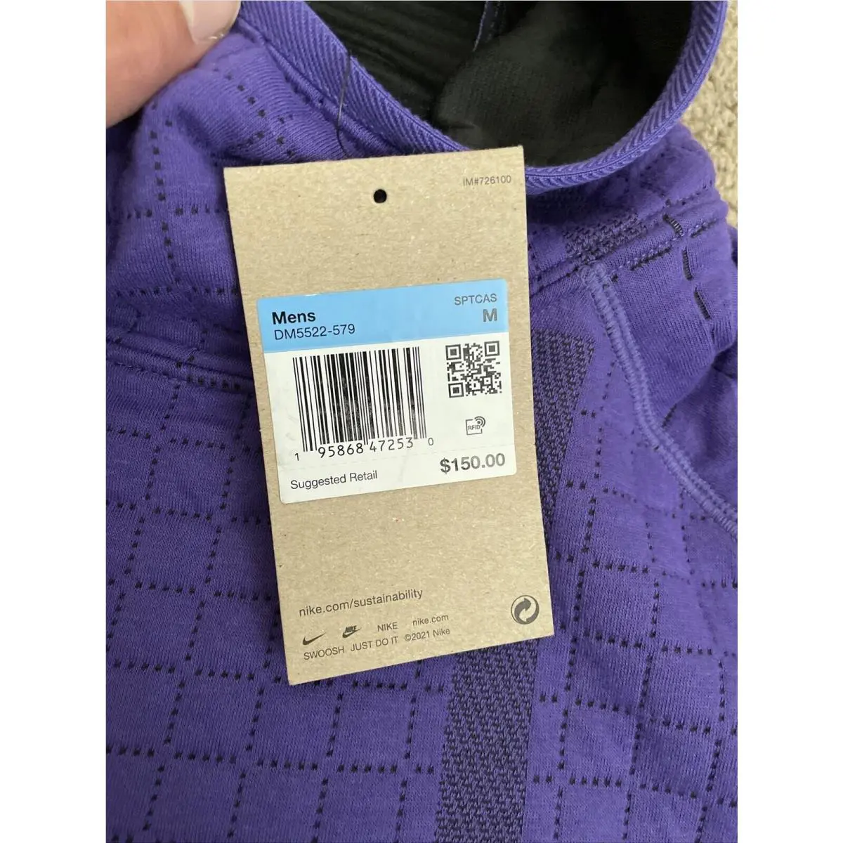 Nike clothing - Purple (UPC: 195868472530) 4