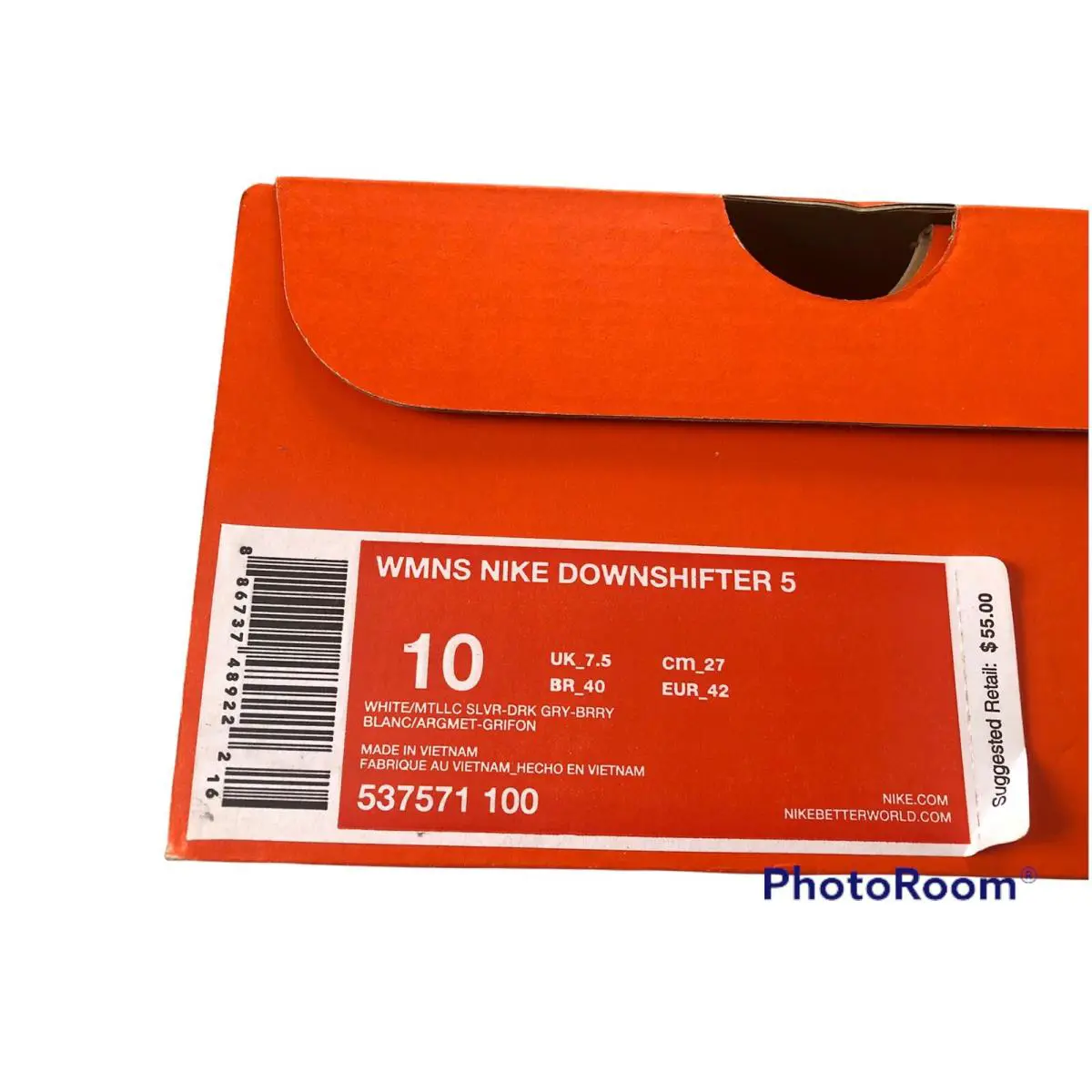 Nike shoes - White Silver Gray Berry (UPC: 0886737489222) 5