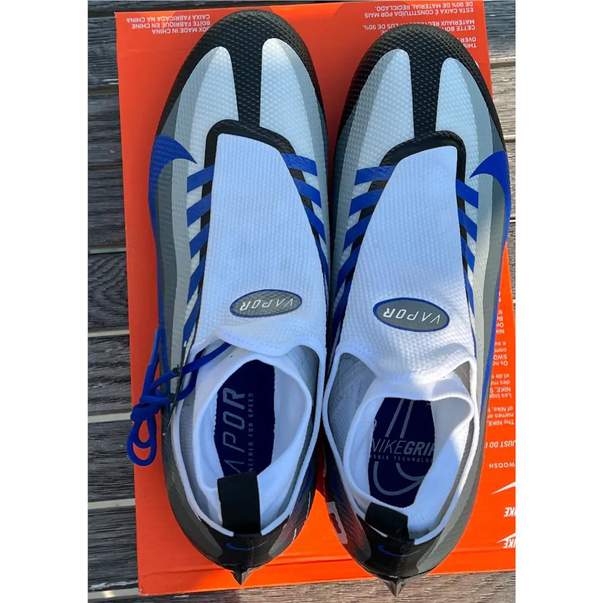 Nike shoes - Vapor Edge Pro 360 - Vapor Edge Pro - DV0778-003 - Black, Game Royal, White, Dark Smoke Grey (UPC: 0195870903152) 7