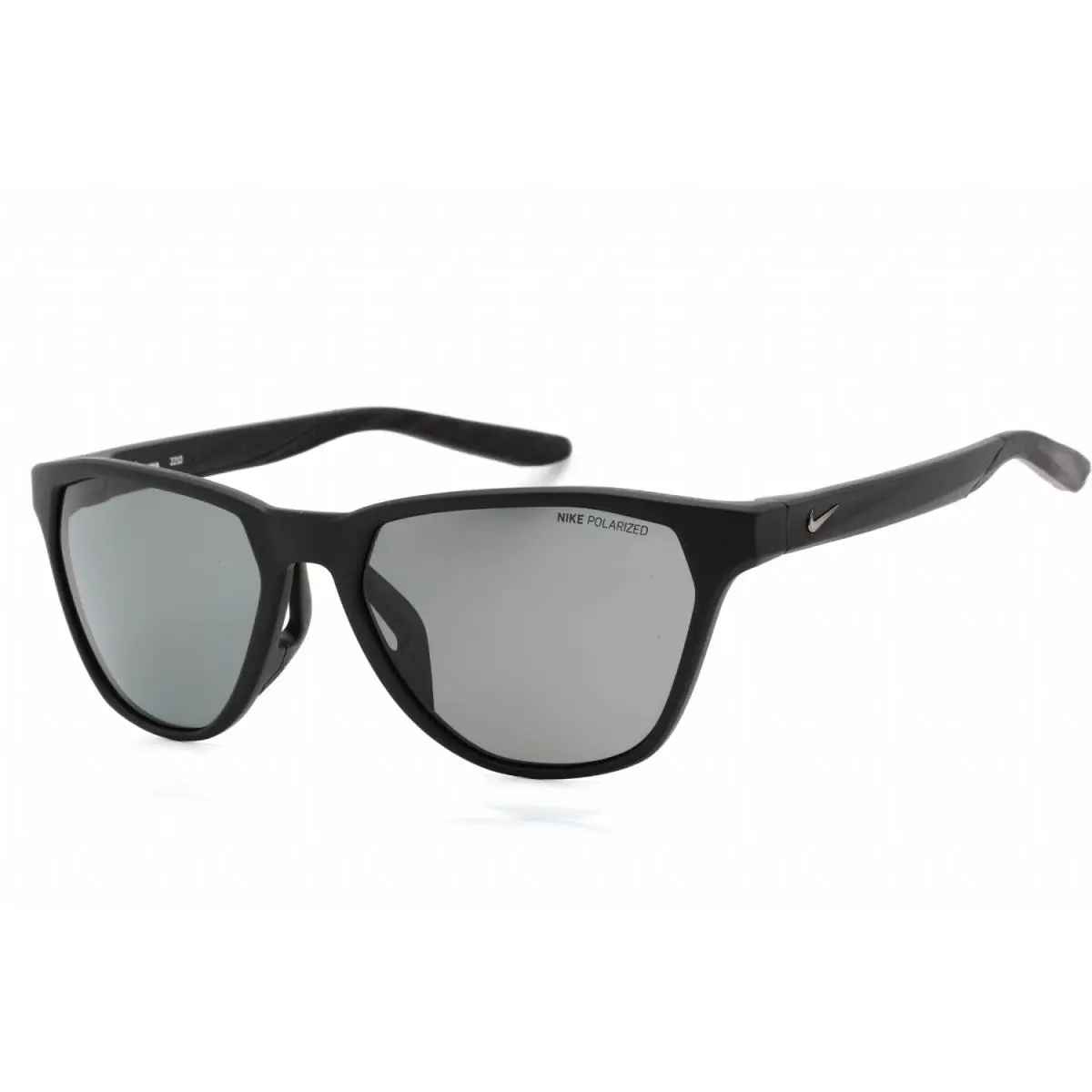 Nike Maverick Rise P DQ0868 011 Sunglasses Black Frame Grey Polarized - Frame: Matte Black, Lens: Gray