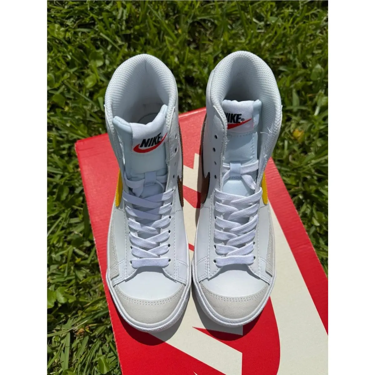 Nike shoes - Nike Blazer - Blazer - DA4086-103 - WHITE / YELOW / BROWN 2