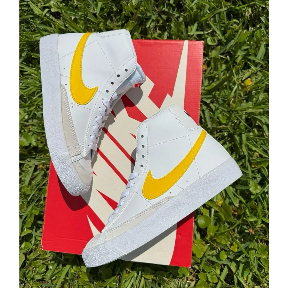 Nike shoes - Nike Blazer - Blazer - DA4086-103 - WHITE / YELOW / BROWN 3