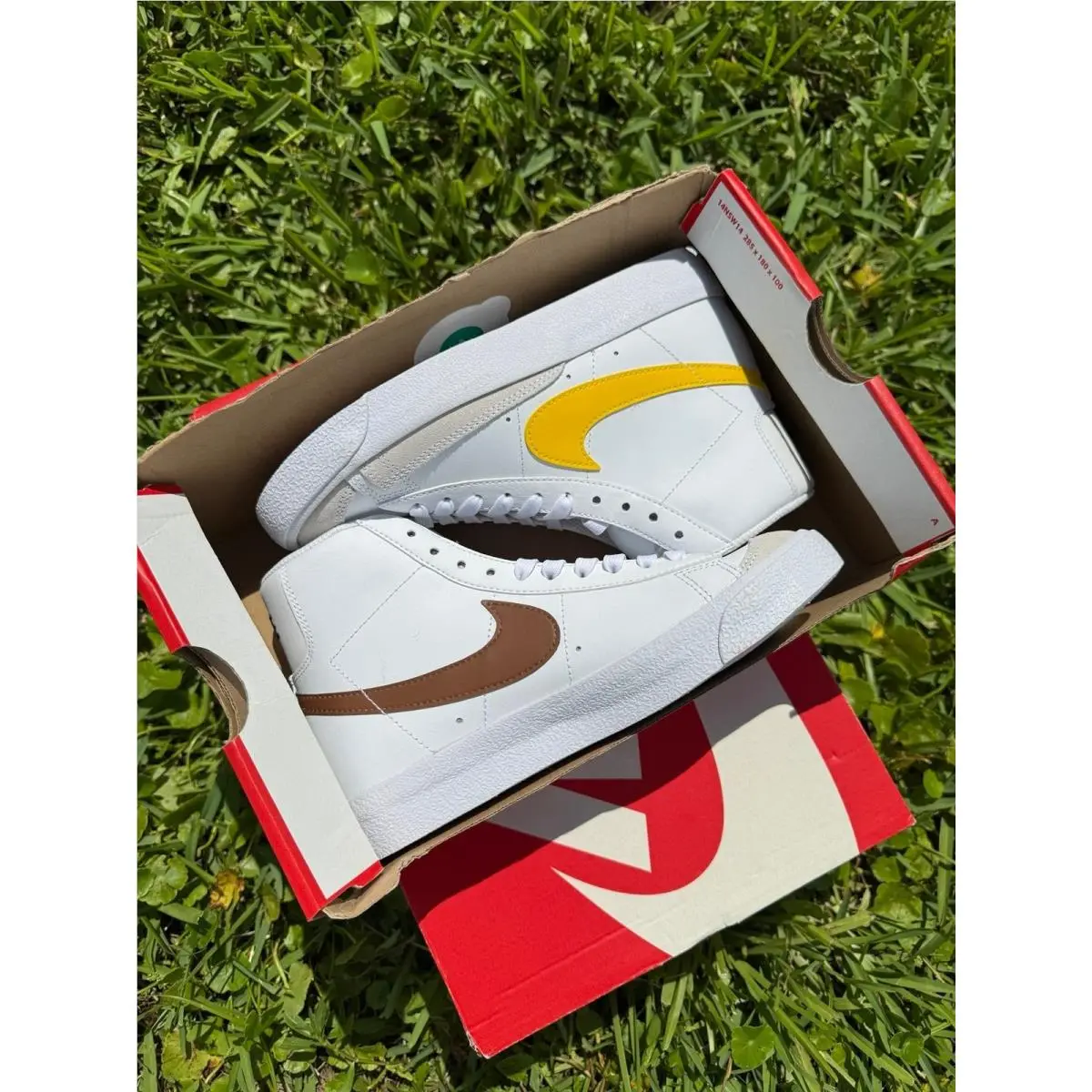 Nike shoes - Nike Blazer - Blazer - DA4086-103 - WHITE / YELOW / BROWN 7