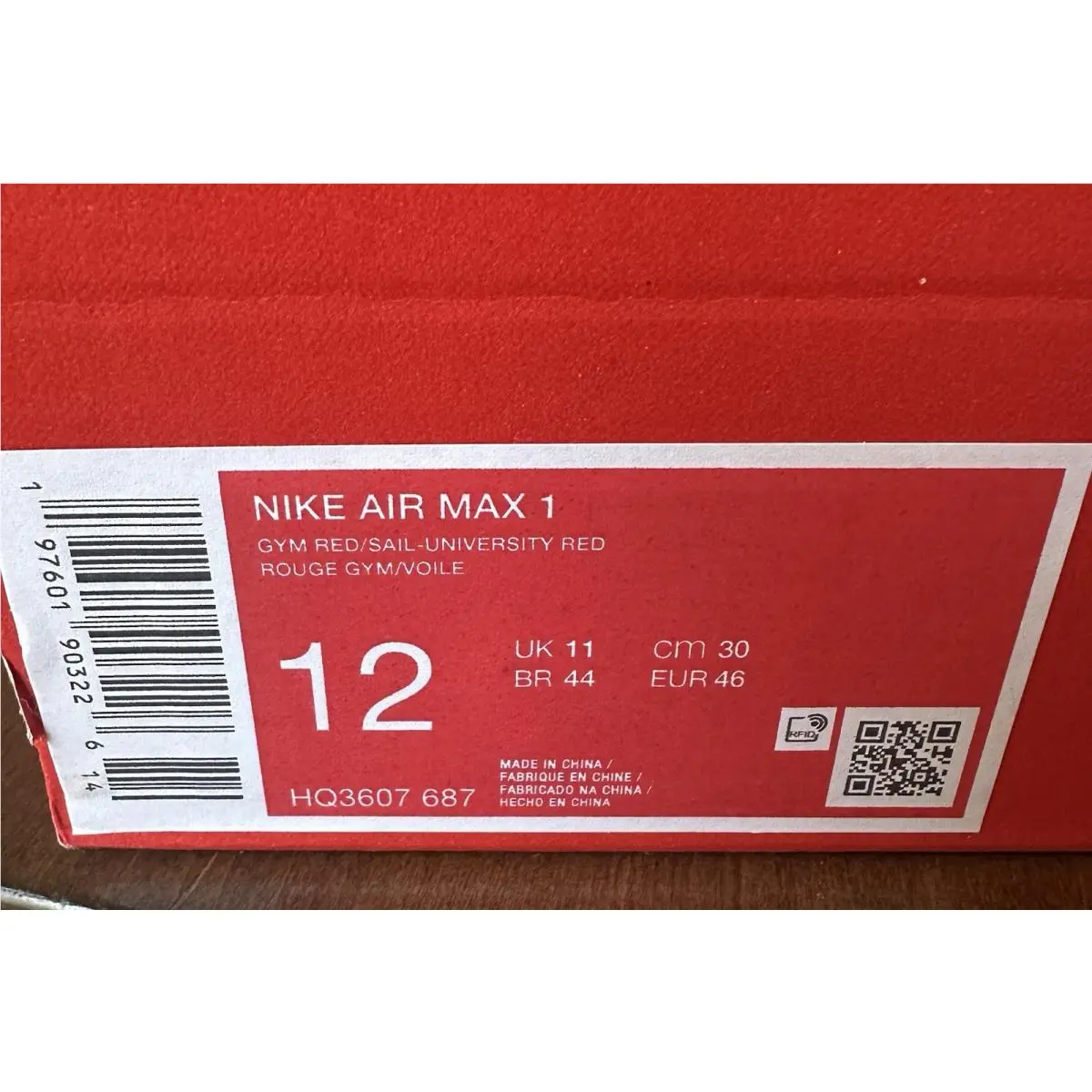 Nike shoes - Nike Air Max 1 - Air Max - HQ3607-687 - Red 2