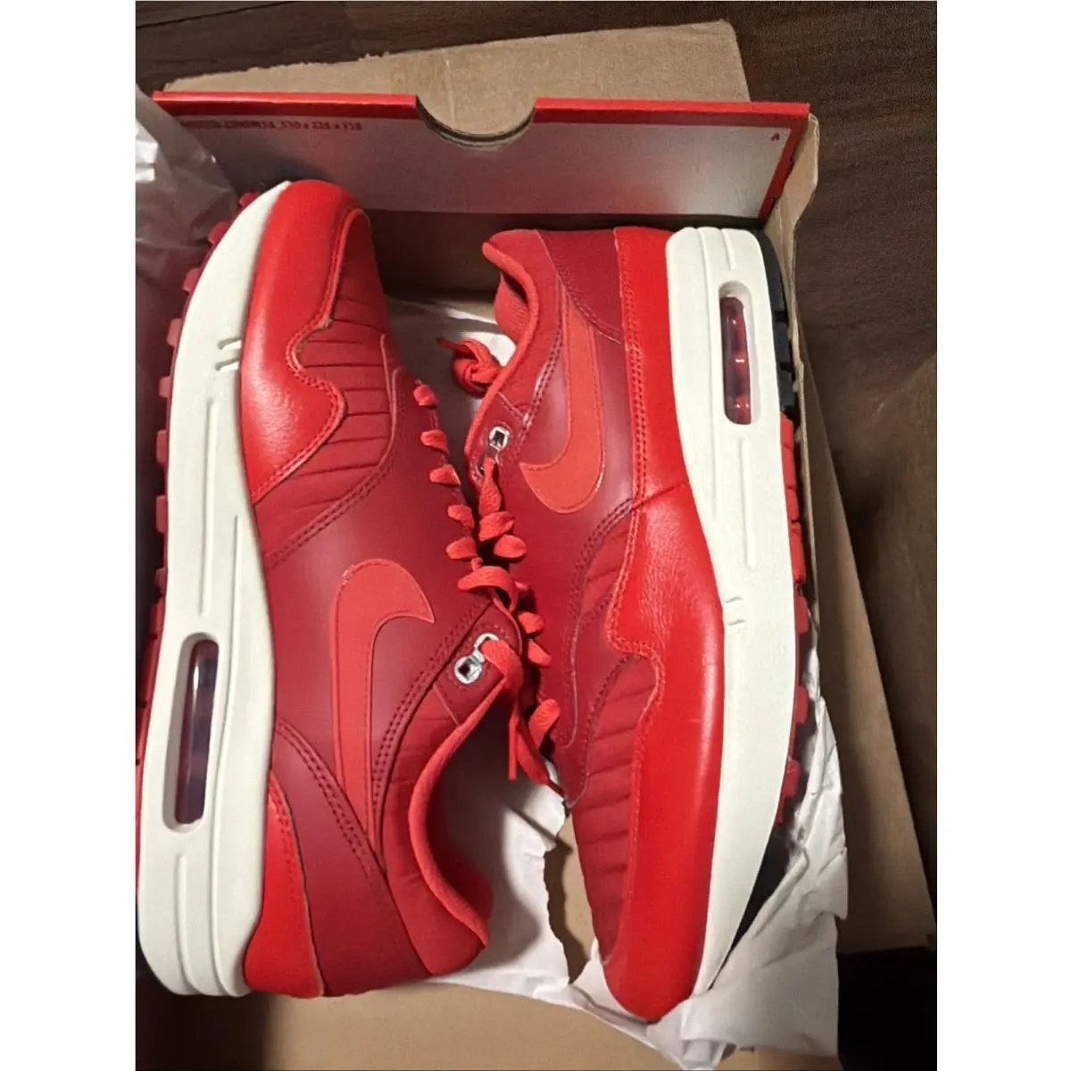 Nike Air Max 1 Gym Red Crimson HQ3607-687 Size 9.5 Men - Red