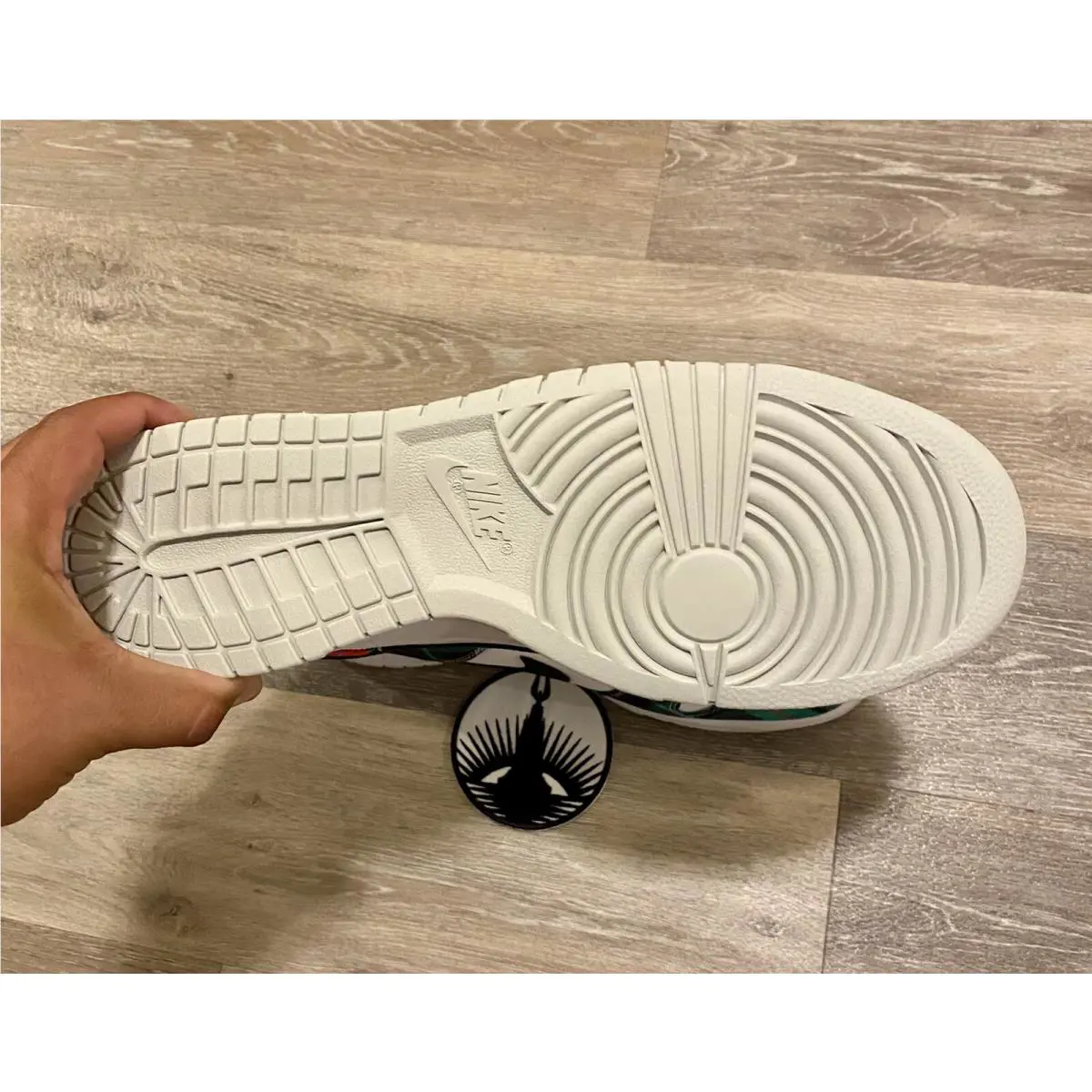 Nike shoes - Nike Dunk Low Retro PRM - DV0827-100 - White/White/University Red/Black (UPC: 196153221949) 8