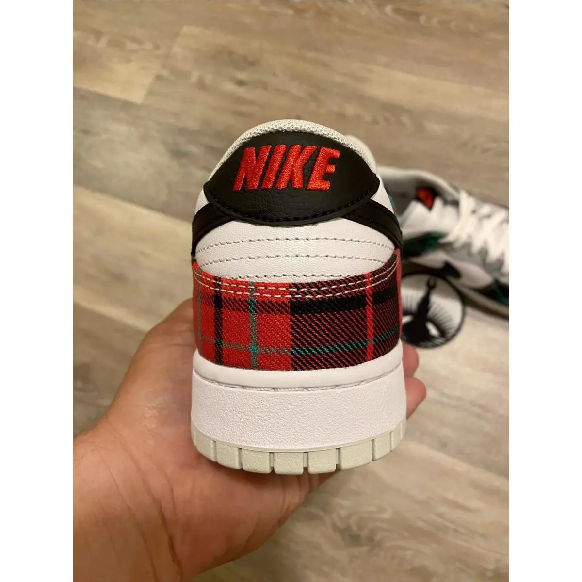 Nike shoes - Nike Dunk Low Retro PRM - DV0827-100 - White/White/University Red/Black (UPC: 196153221949) 0