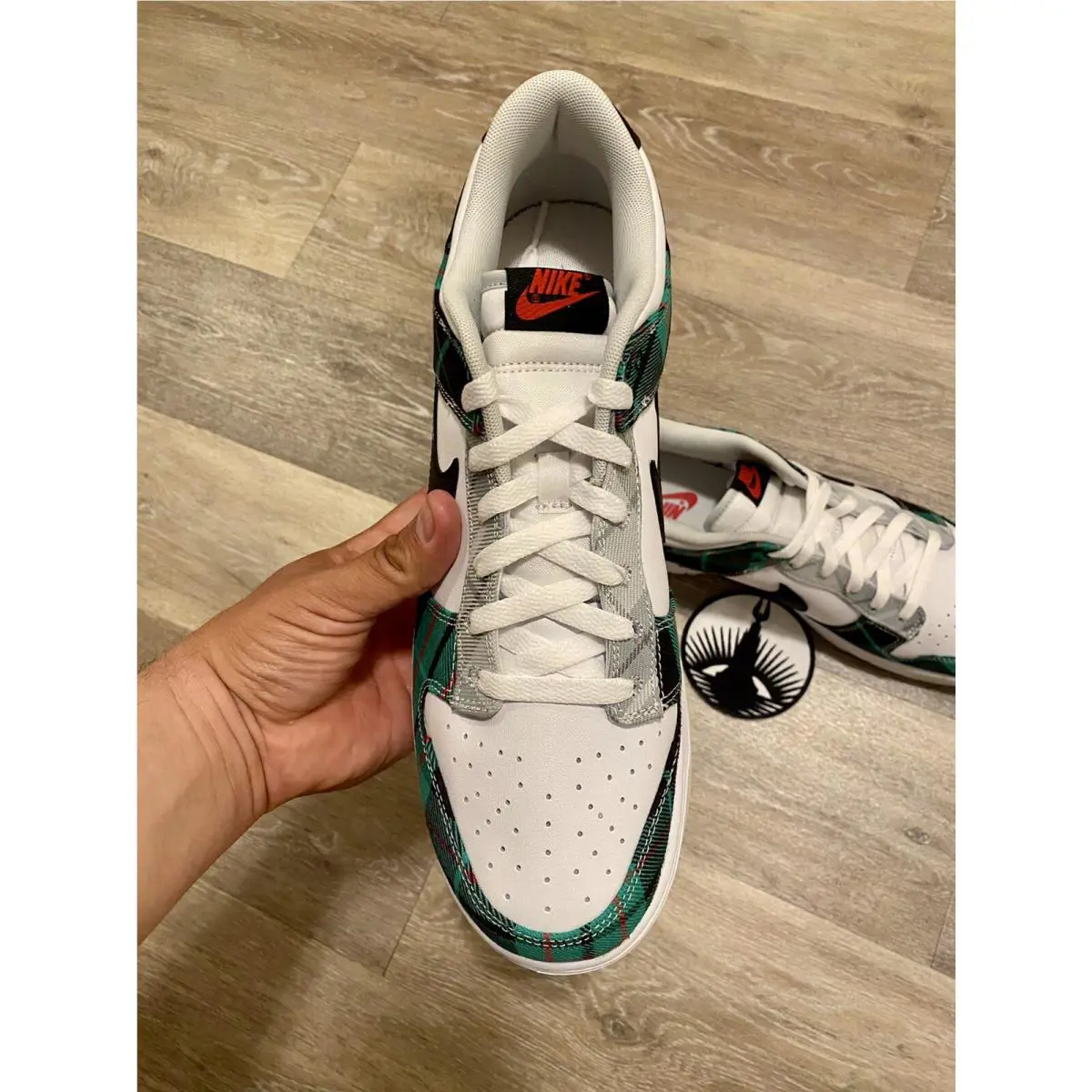 Nike shoes - Nike Dunk Low Retro PRM - DV0827-100 - White/White/University Red/Black (UPC: 196153221949) 4